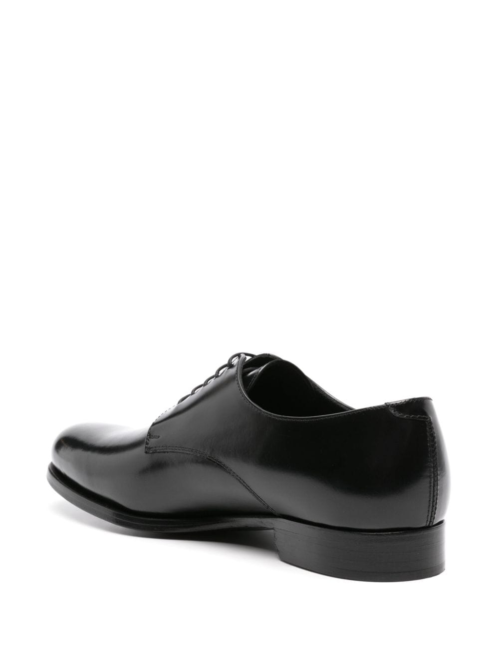 Shop D4.0 Smooth-leather Derby Shoes In Black