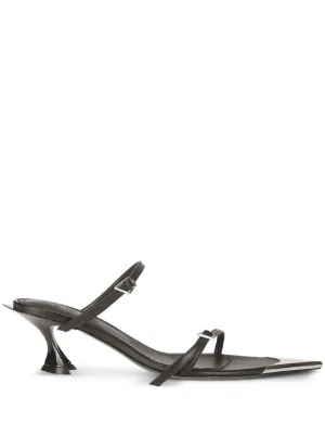 LOEWE フラメンコ ノット レザーサンダル | ブラウン | FARFETCH JP