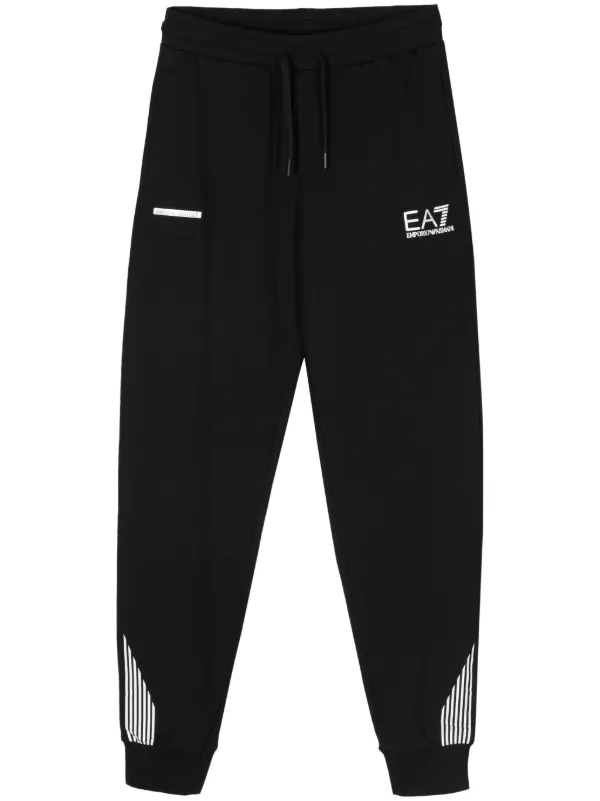 Ea7 Emporio Armani Jogginghose Mit Logo Print Schwarz FARFETCH DE