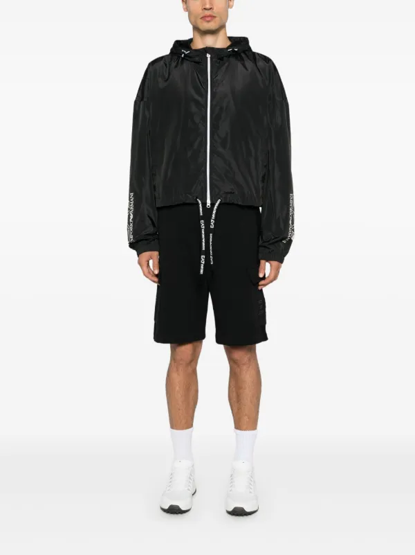Ea7 Emporio Armani logo-print Jacket | Black | FARFETCH