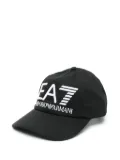 Ea7 Emporio Armani logo-embroidered baseball cap - Black