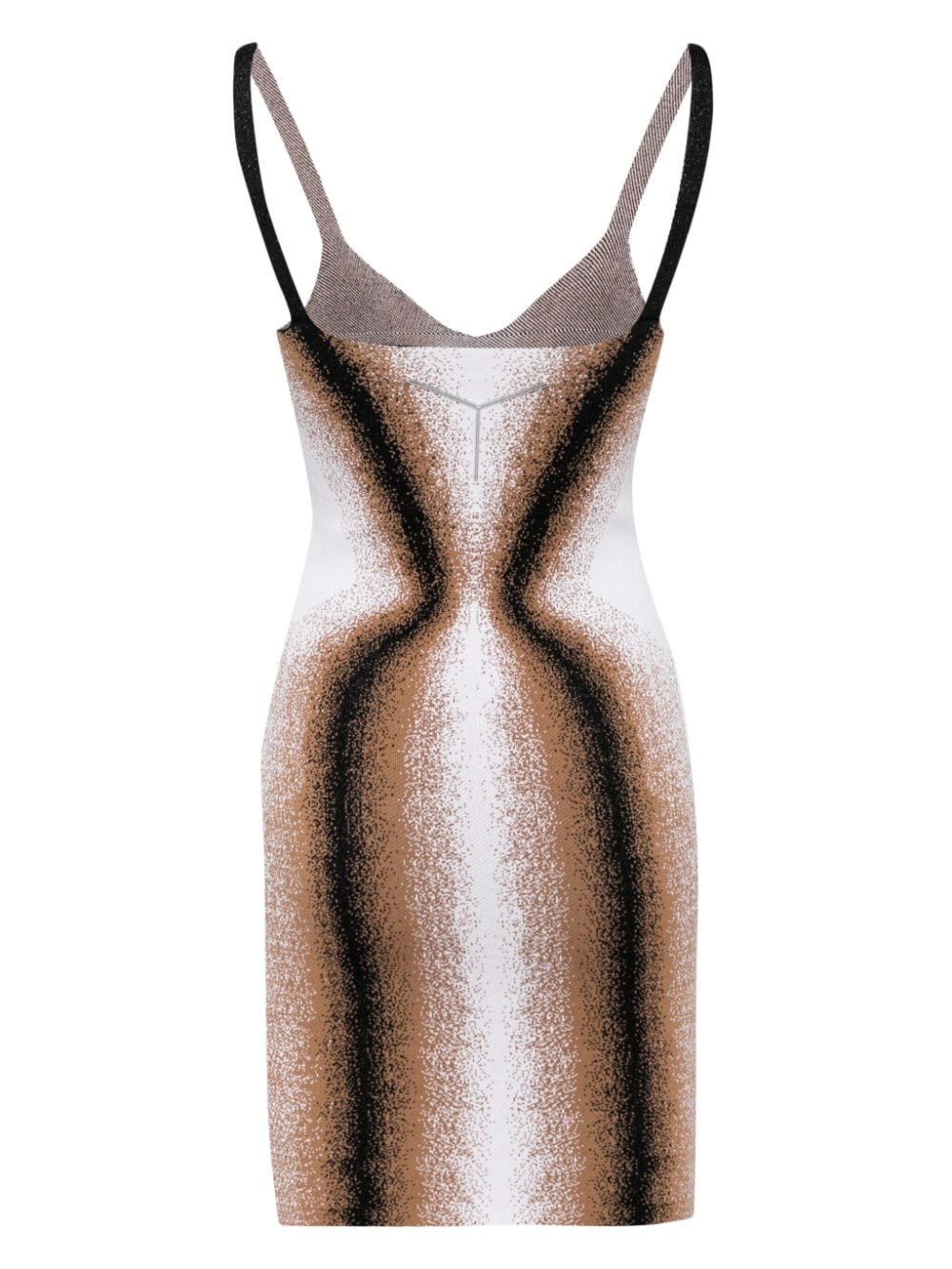Shop Y/project Gradient-knit Minidress In Braun