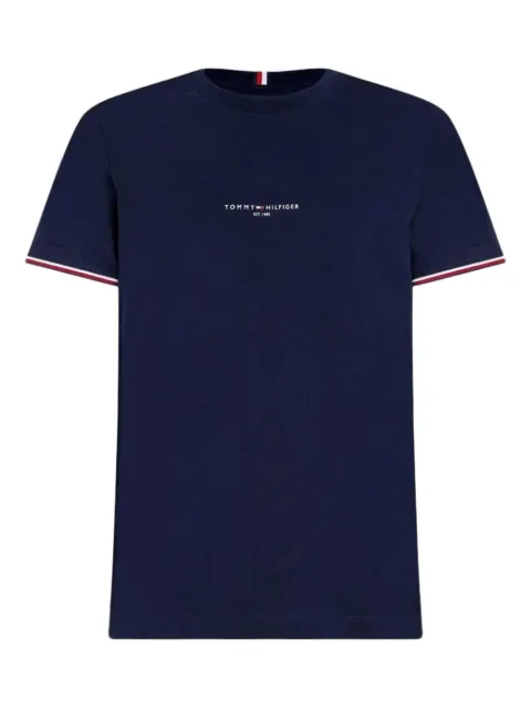 Tommy Hilfiger striped-tipping T-shirt