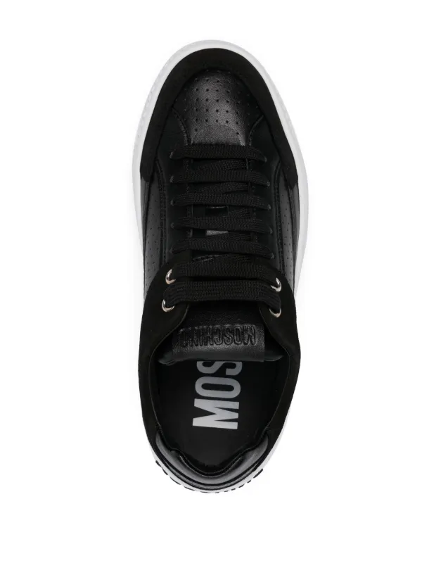 Moschino logo-embossed Sneakers | Black | FARFETCH