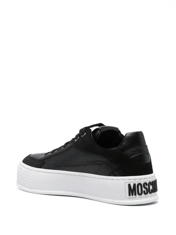 スニーカー Moschino Sneaker With Logo New Moschino Crisscross Logo Low Top Sneaker Women White