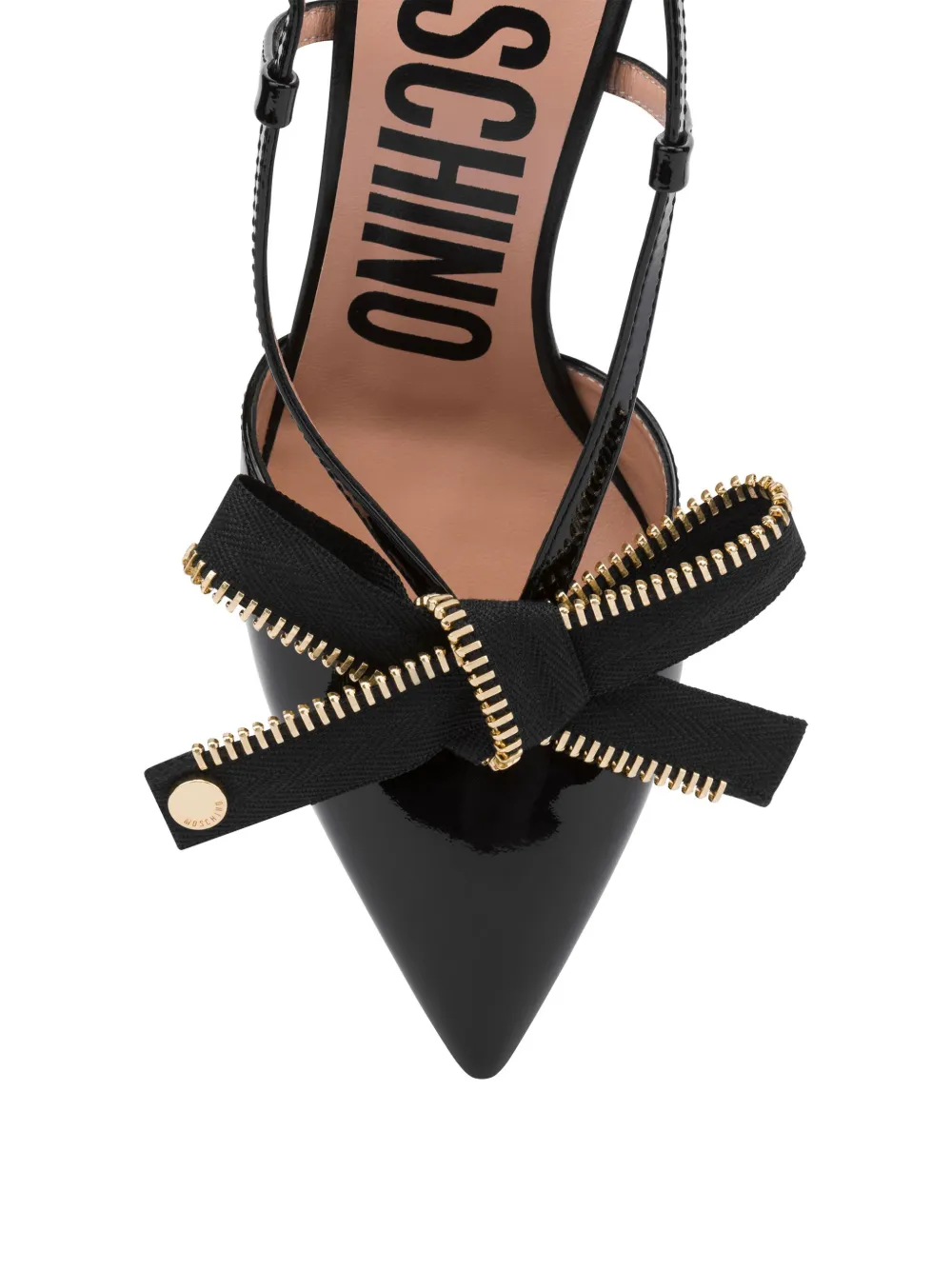 Moschino bow-detail pointed-toe pumps Black
