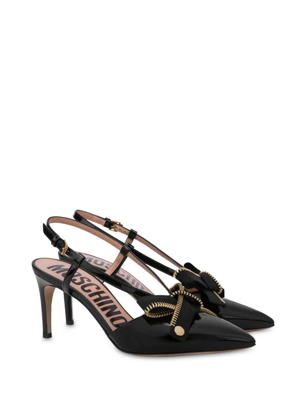 Moschino Pumps met strikdetail - Zwart
