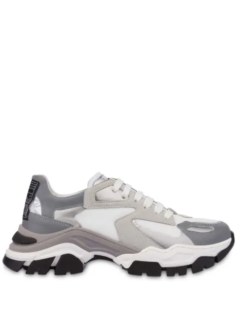Moschino panelled lace-up sneakers MA15465G1LMP2 - 0