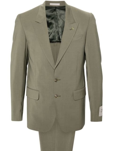 Corneliani single-breasted virgin wool-blend suit