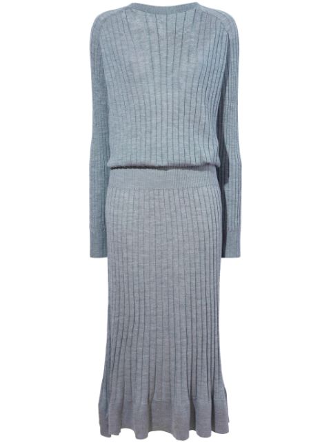 Proenza Schouler knitted long-sleeve midi dress Women