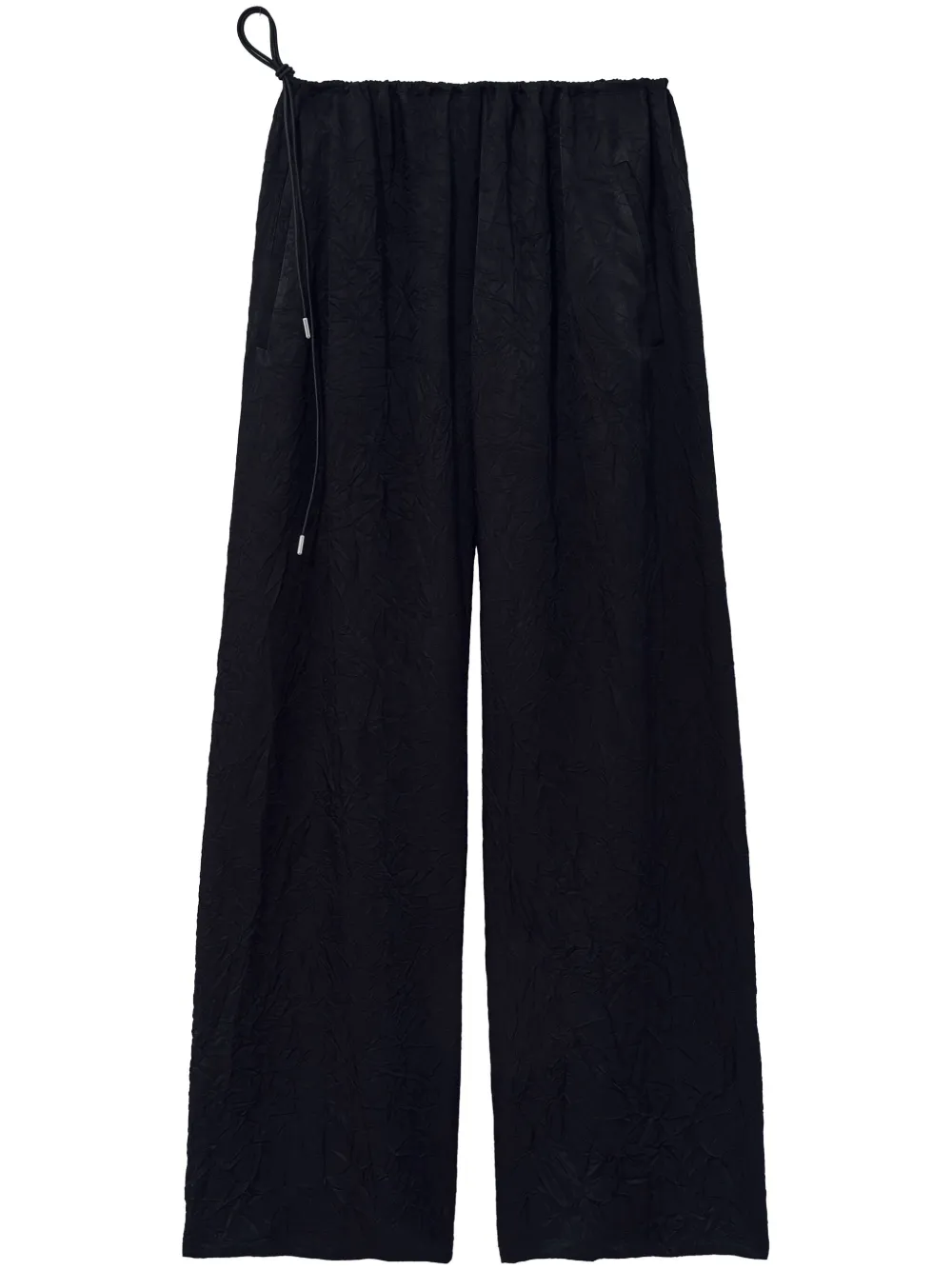 Anders crinkled-finish trousers