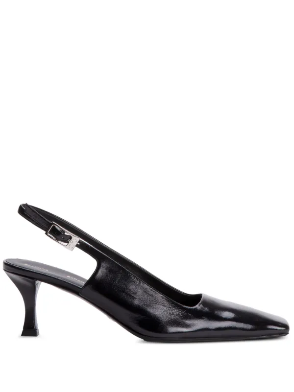 Proenza Schouler スリングバック レザーパンプス | ブラック 