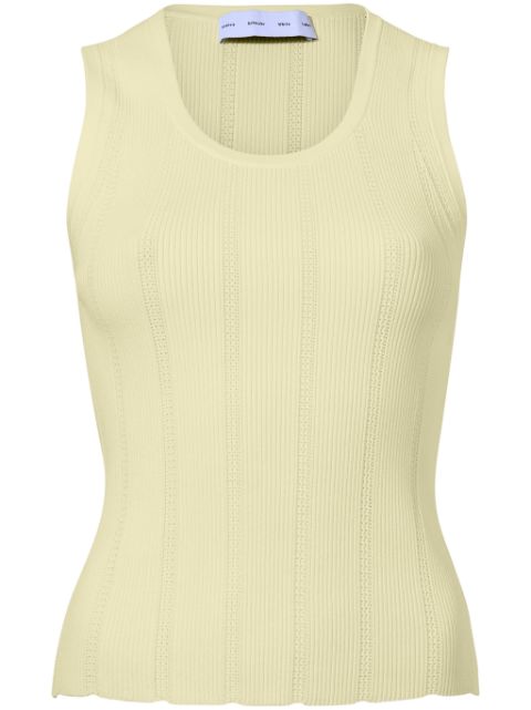 Proenza Schouler White Label Perry compact pointelle rib knitted top Women