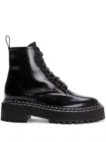 Proenza Schouler leather lace-up boots - Black