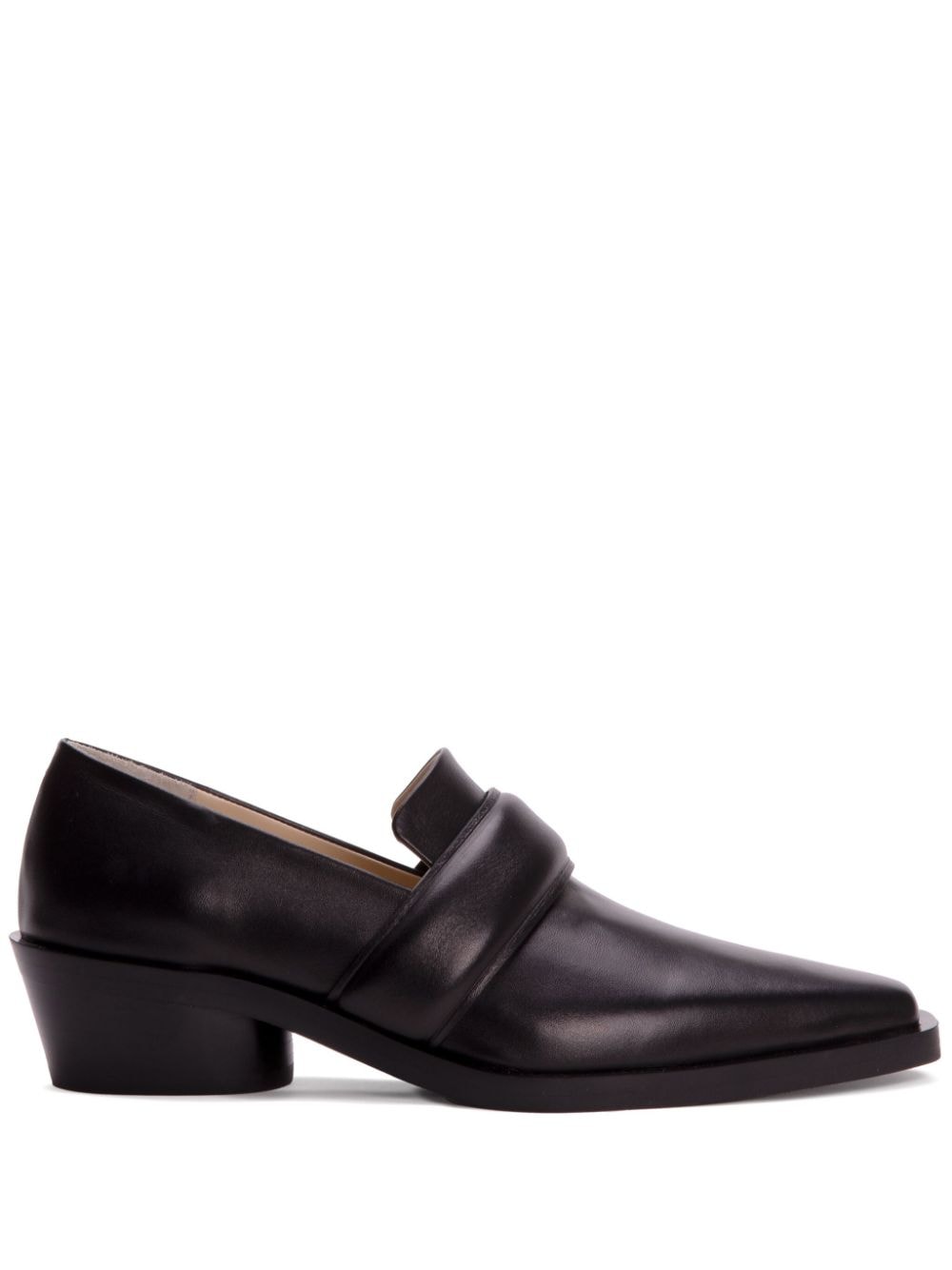 Proenza Schouler Bronco 40mm leather loafers – Black