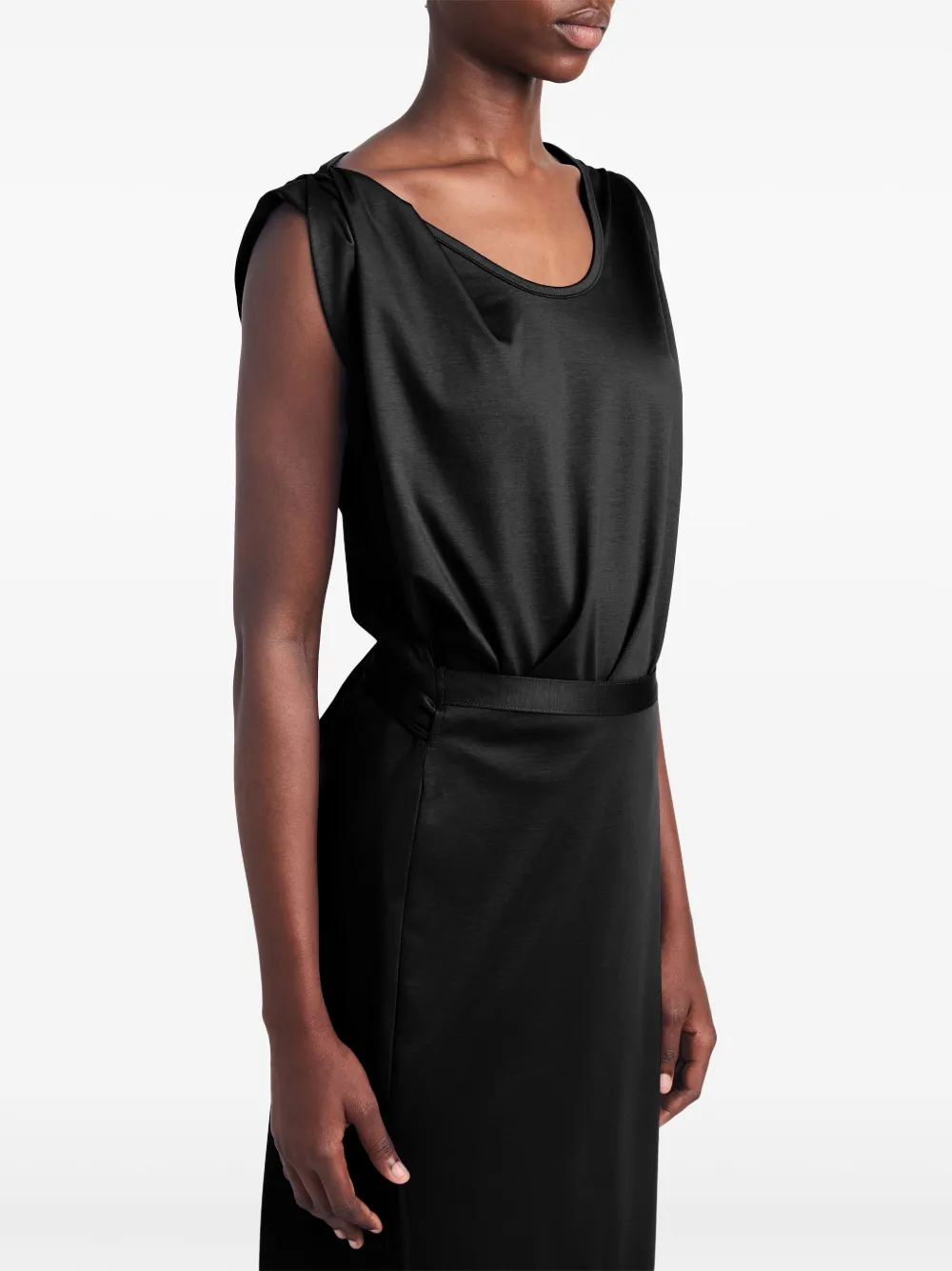 Proenza Schouler Katoenen midi-jurk Zwart