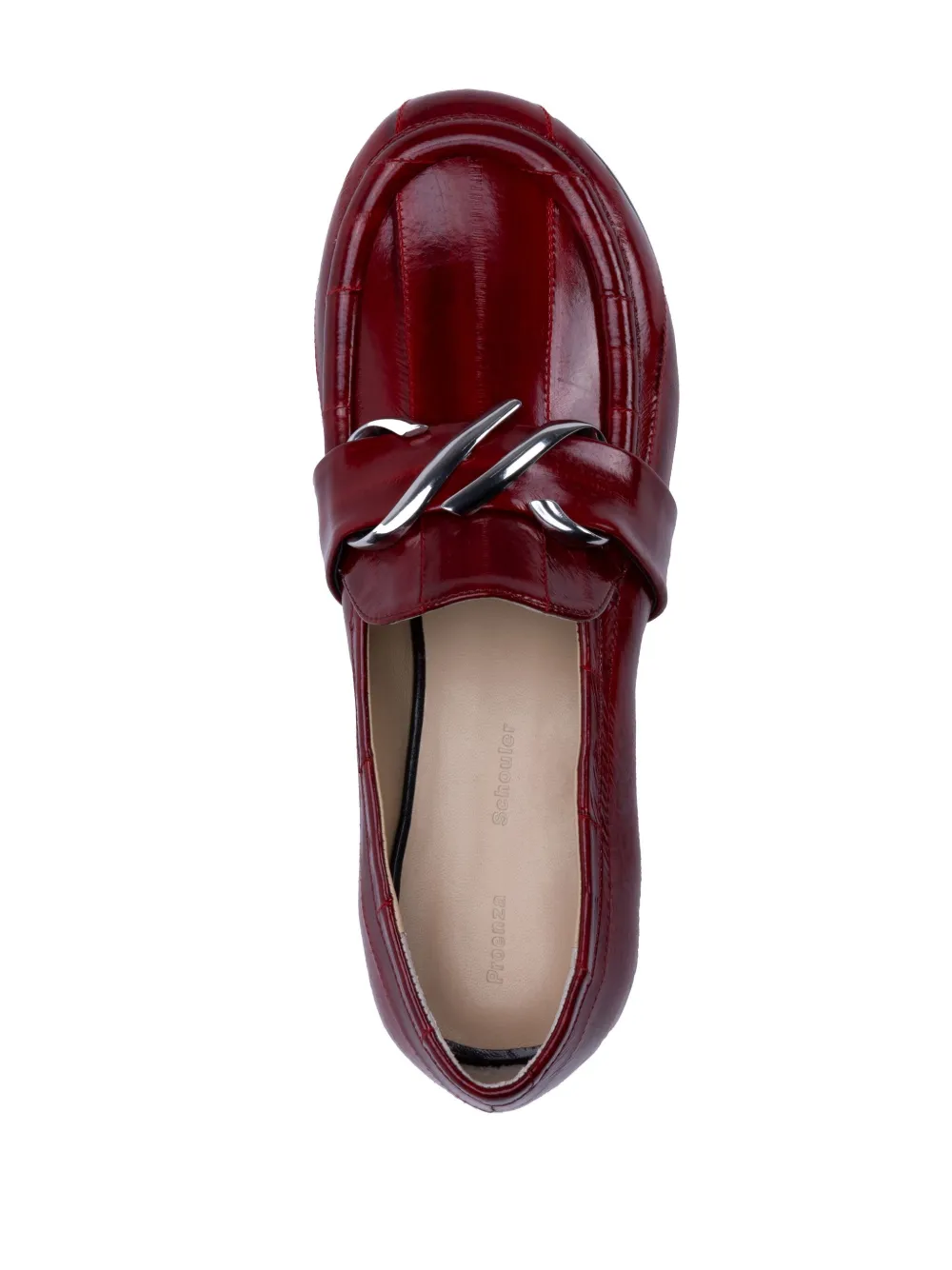 Affordable Proenza Schouler logo plaque high-heeled loafers Women