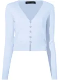 Proenza Schouler sky blue silk Addie cardigan