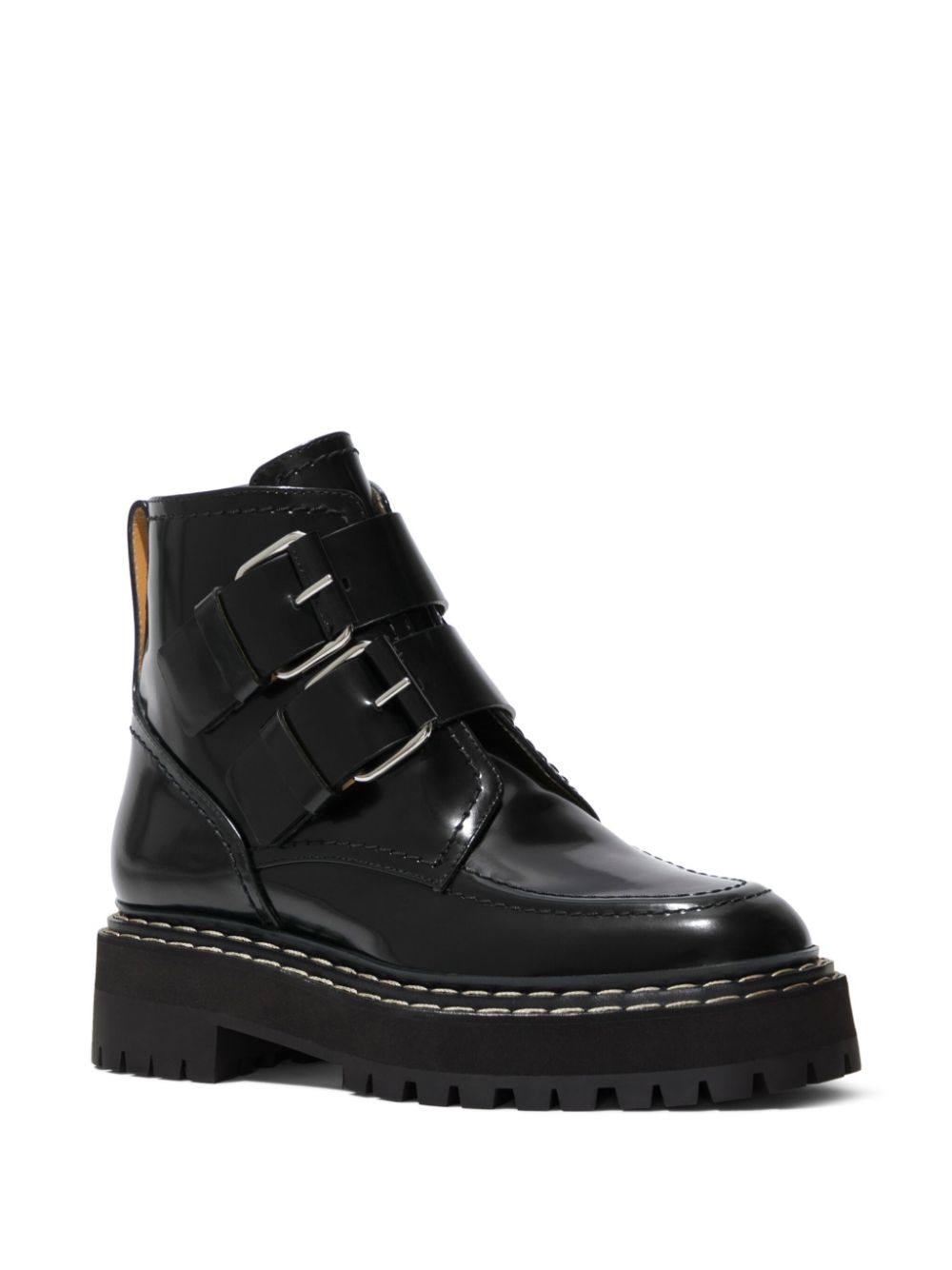 Proenza Schouler buckled ankle boots - Zwart