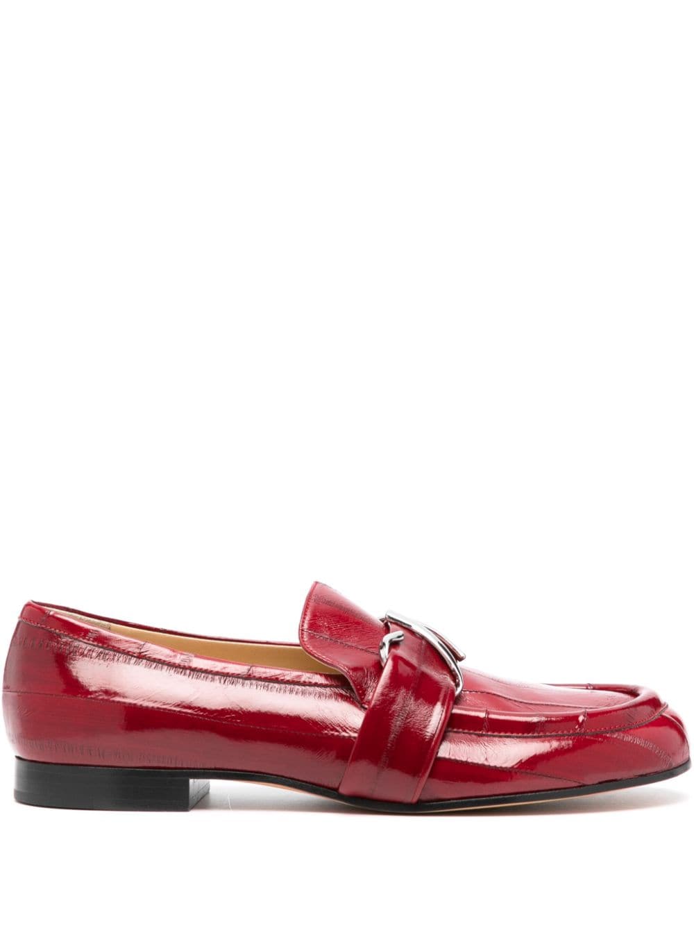 Proenza Schouler monogram plaque loafers - Rosso