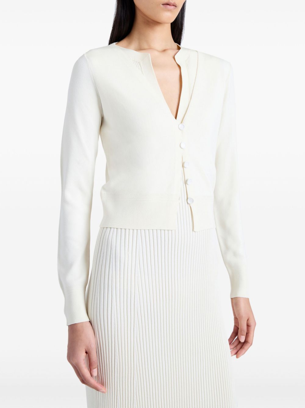 Proenza Schouler white silk Addie cardigan Women