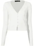 Proenza Schouler white silk Addie cardigan