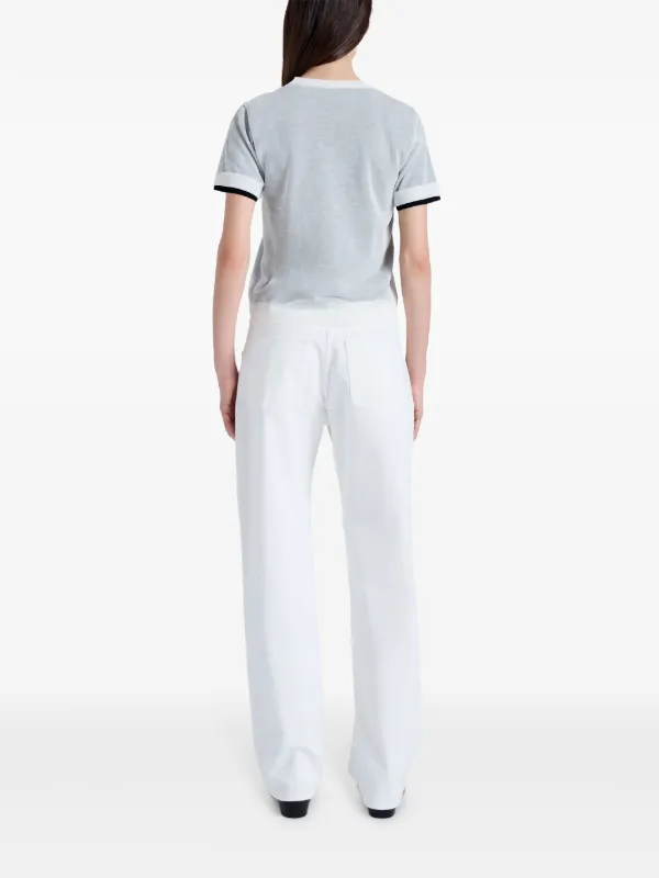 Proenza Schouler White Label Powell sheer-knit Layered Top