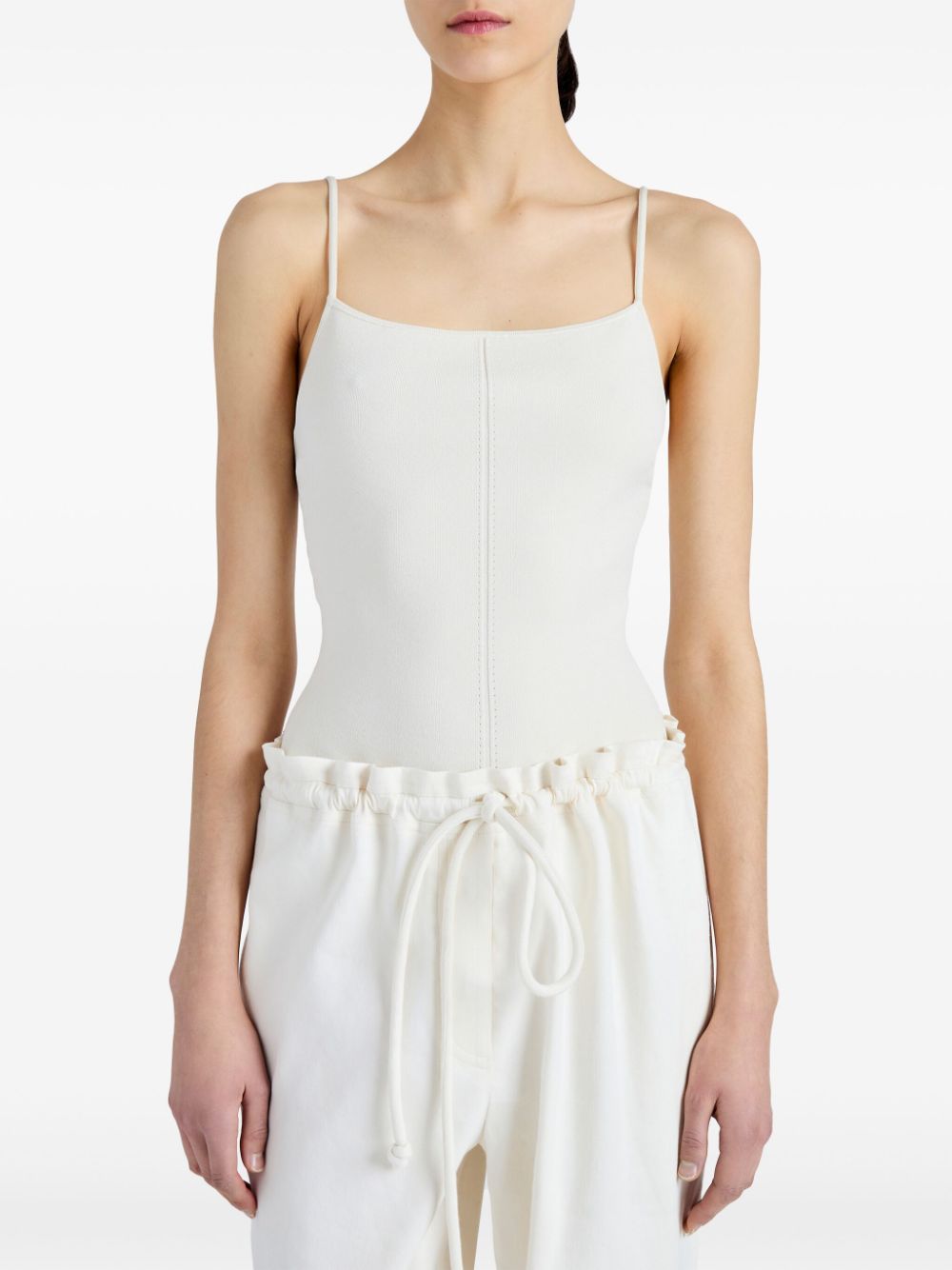 Proenza Schouler white silk Serena bodysuit Women