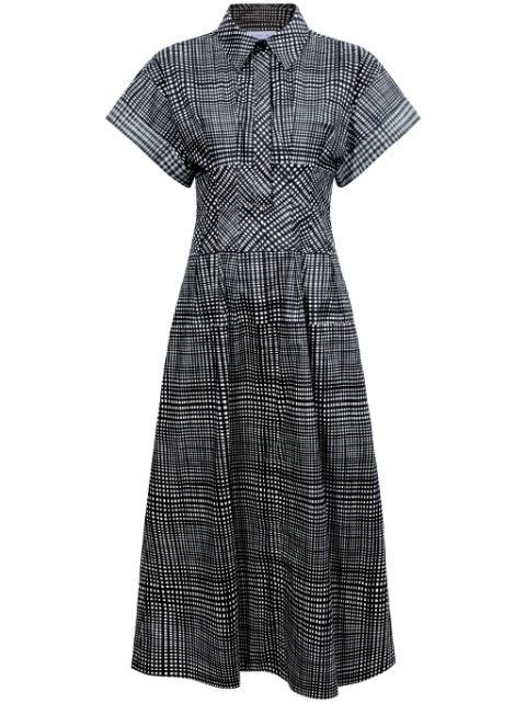 Proenza Schouler White Label Balston grid-pattern midi dress Women