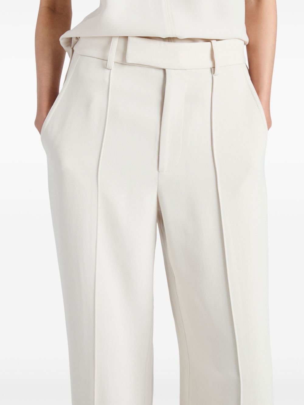 Proenza Schouler Broek van matte wol Wit