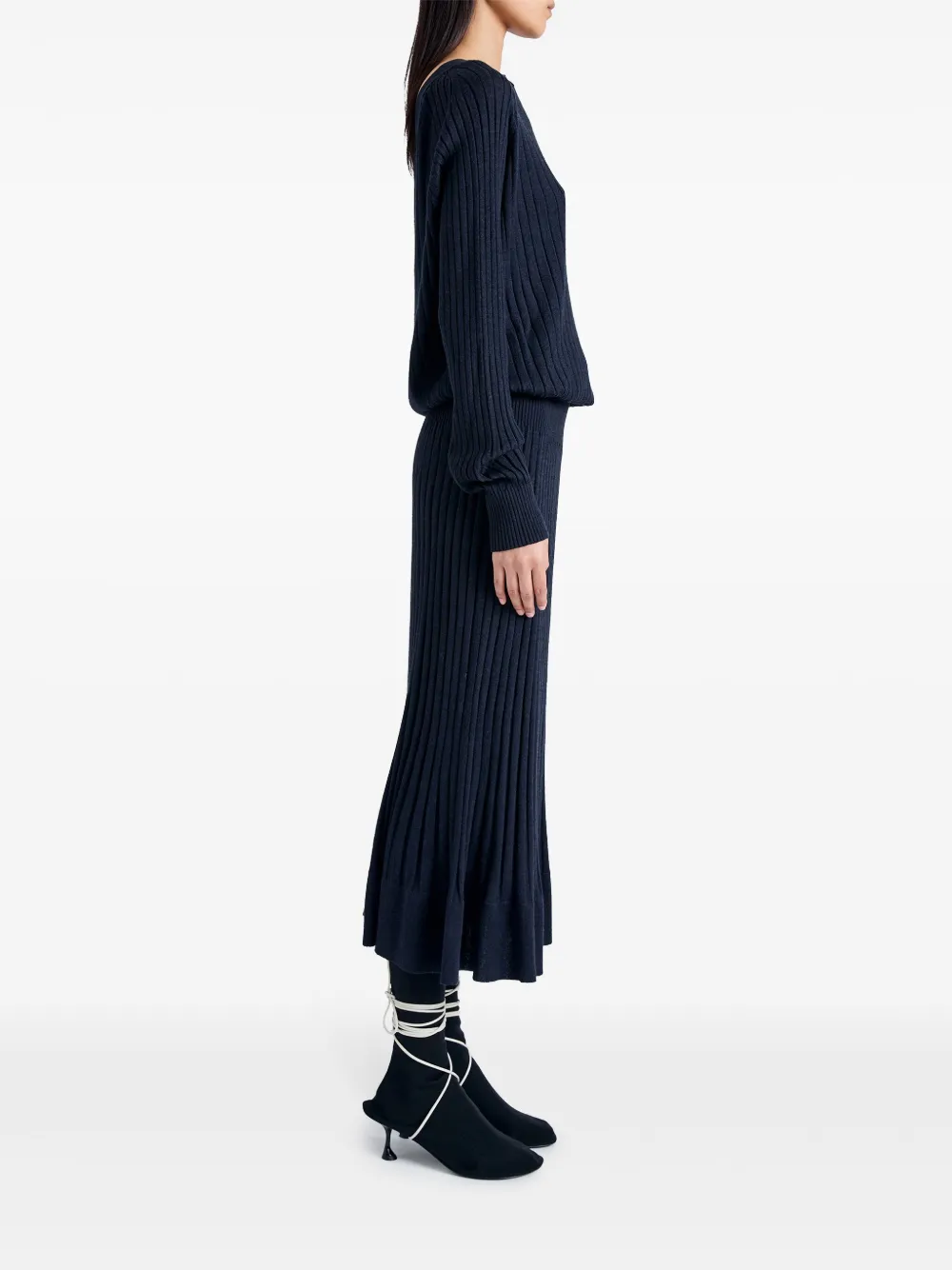 Proenza Schouler Eden ribbed-knit midi dress Women