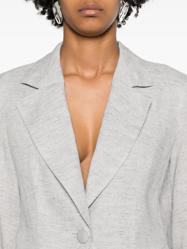 Emporio Armani シャーリングパネル シングルジャケット - Farfetch