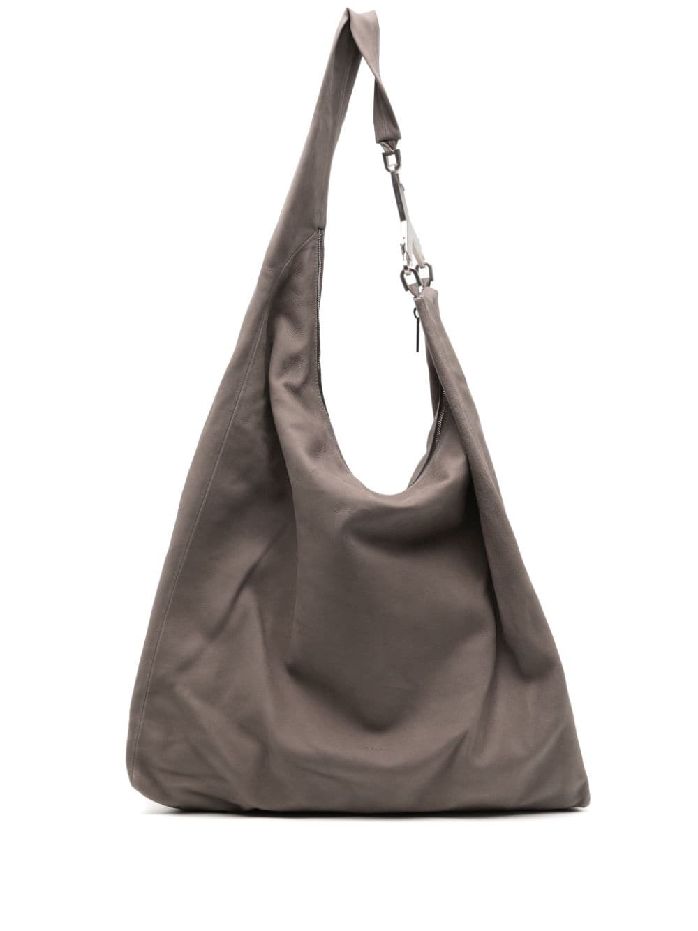 Rick Owens Cerberus Leather Tote Bag In Grey