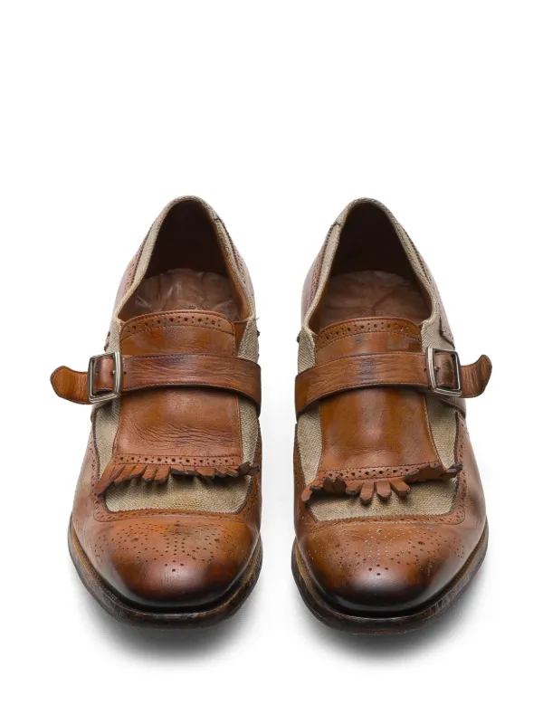 Church's x 150th Anniversary Shanghai Leather Monk Shoes