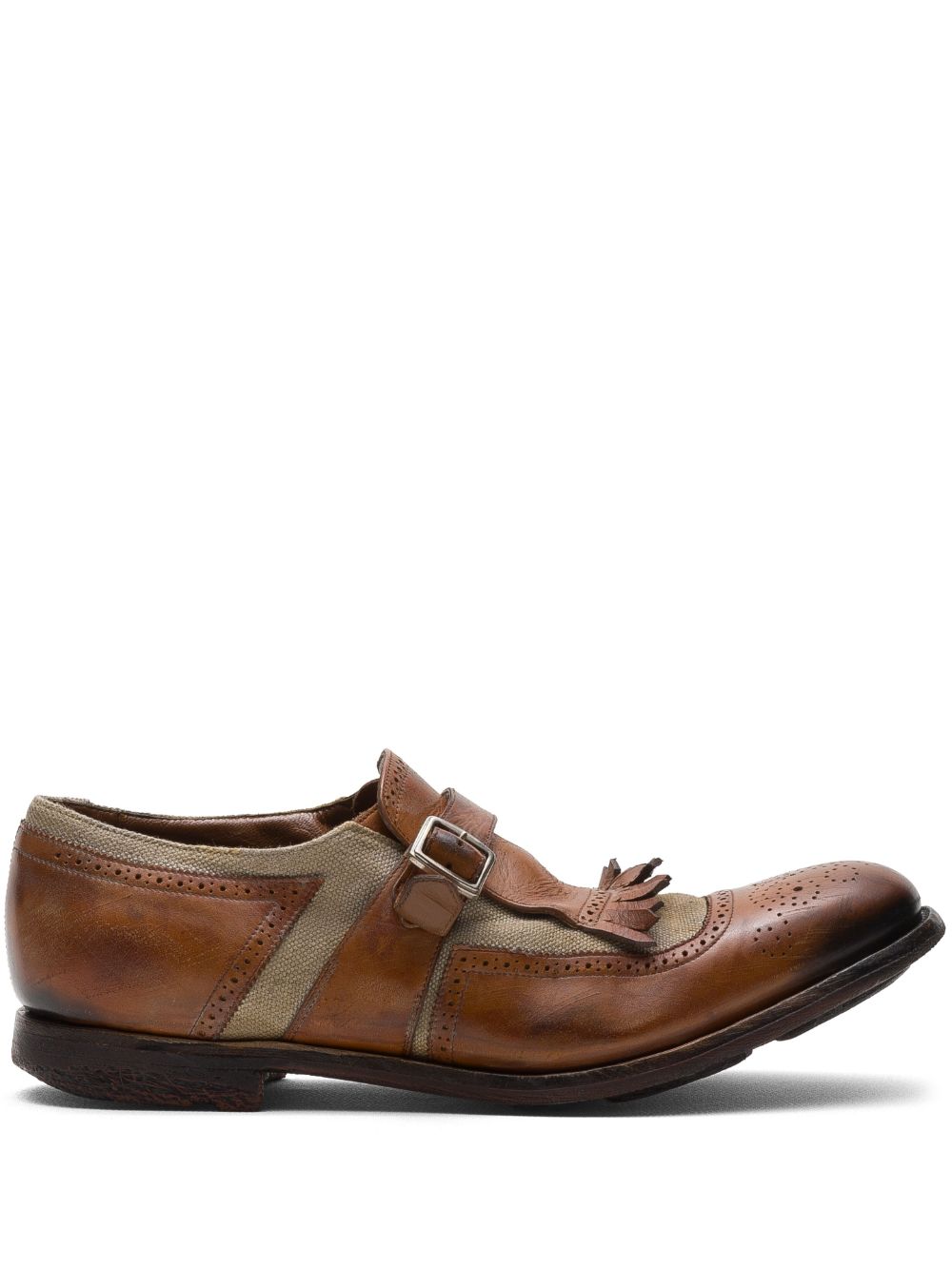 Church's X 150th Anniversary Shanghai Leather Monk Shoes In Brown