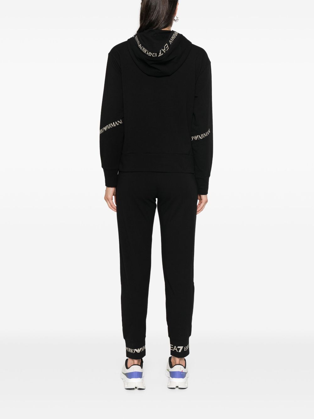 Ea7 Emporio Armani logo-tape tracksuit Women