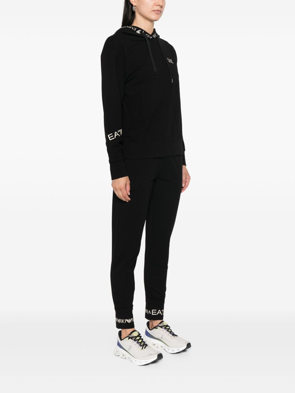 Ea7 Emporio Armani logo-tape tracksuit Women