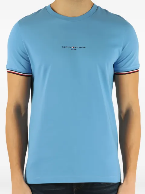 Tommy Hilfiger striped-tipping T-shirt