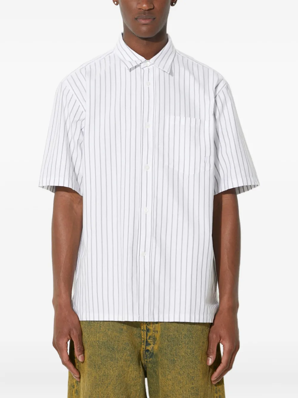 Norse Projects Camisa Arvid mangas curtas | Branco | Image 1