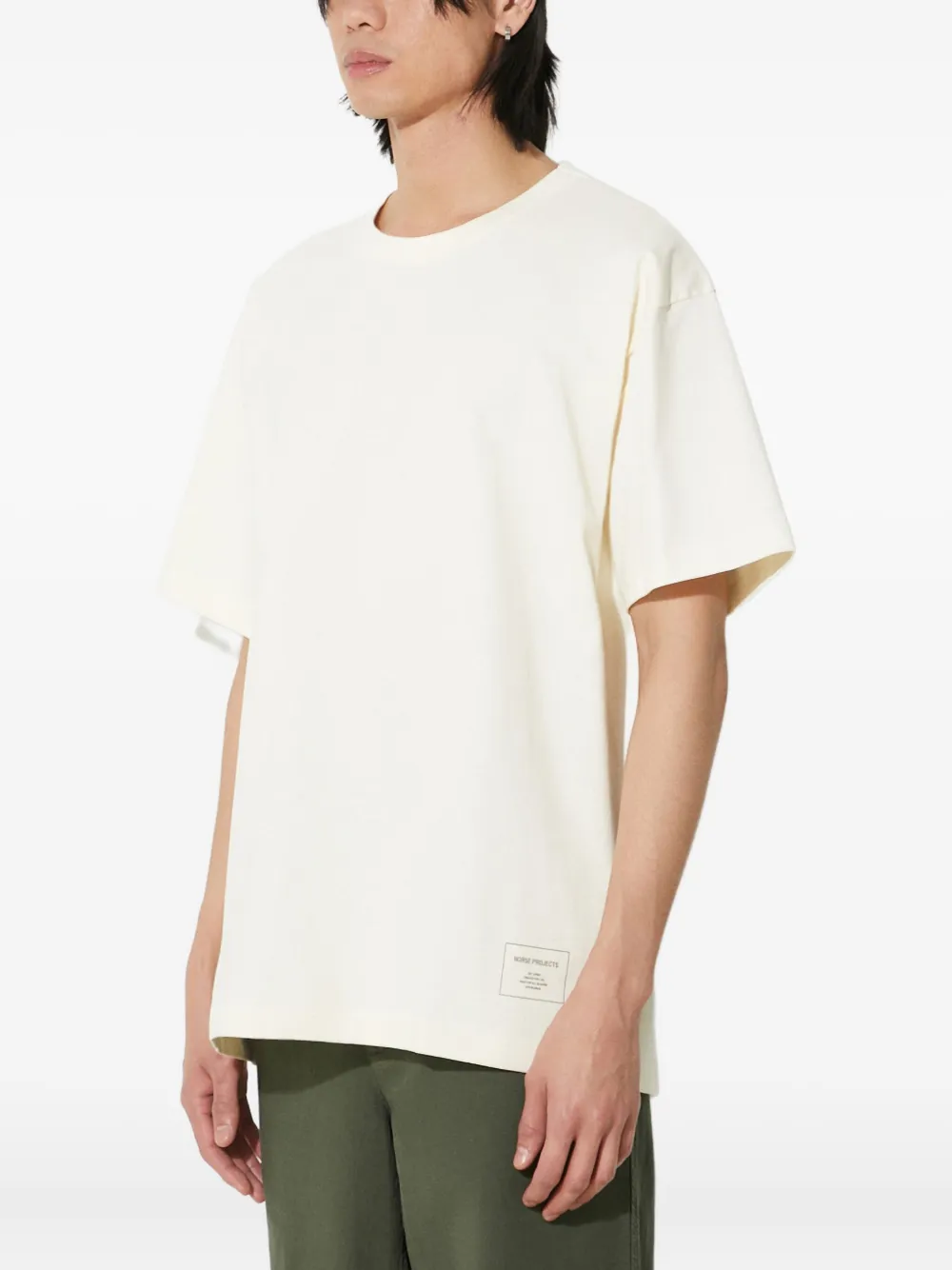 Norse Projects T-shirt met korte mouwen Beige