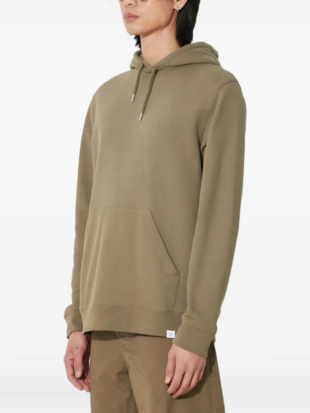 Norse Projects Vagn katoenen hoodie Groen
