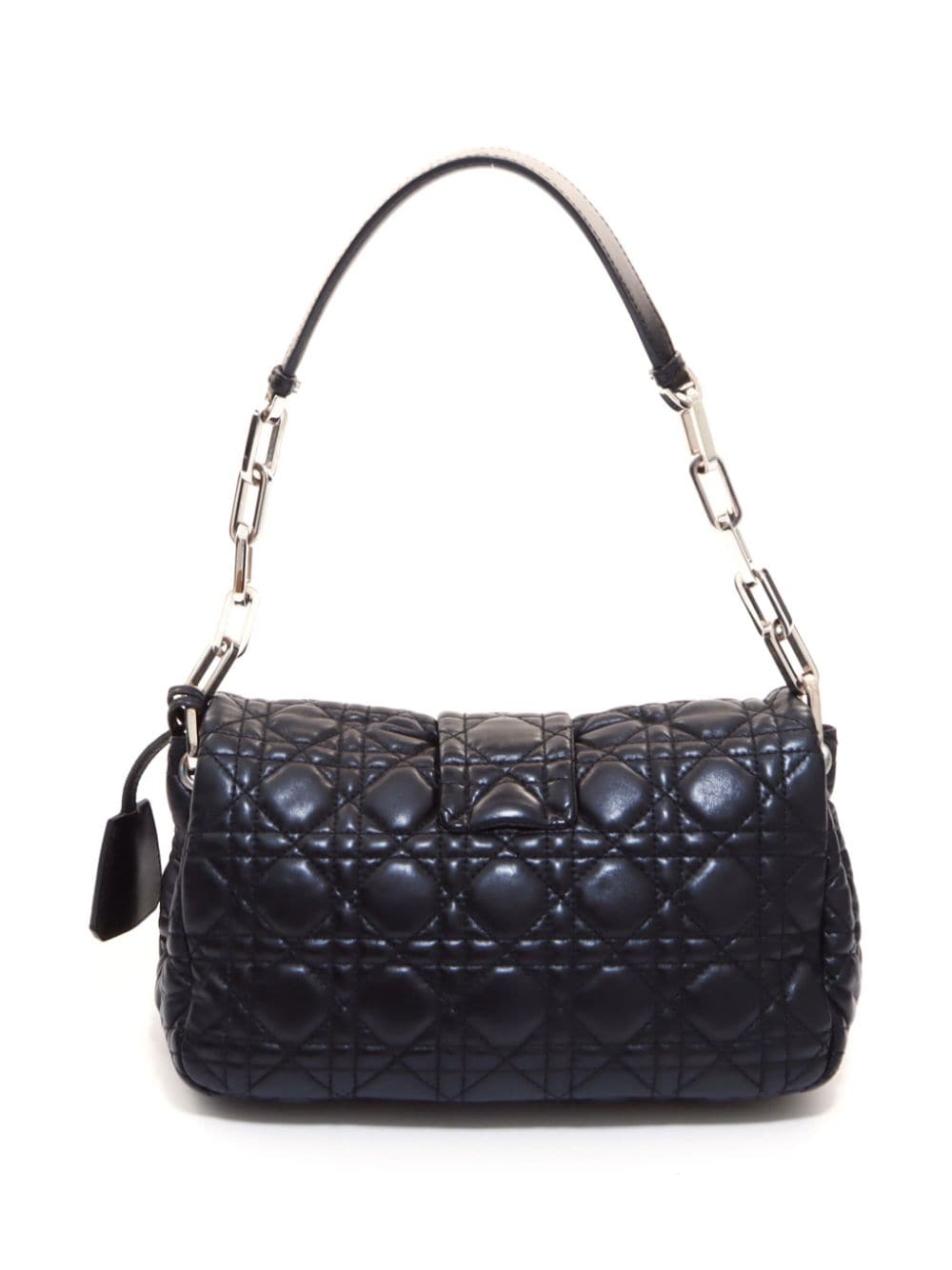 Pre-owned Dior Cannage Flap Shoulder Bag In Black