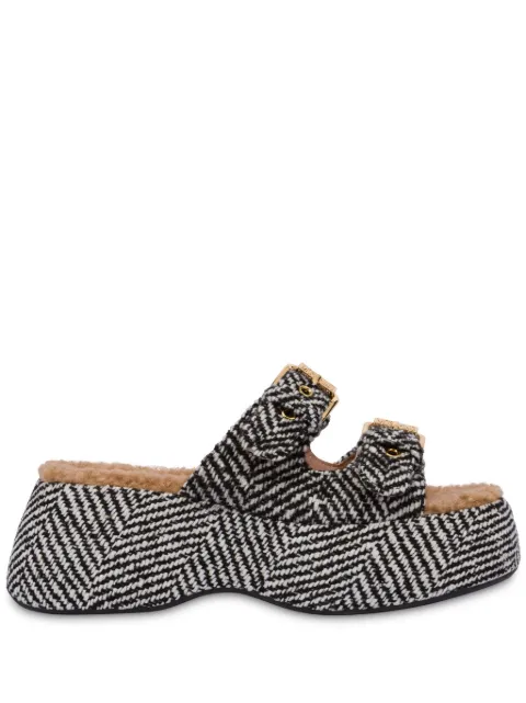 Moschino buckled platform sandals 