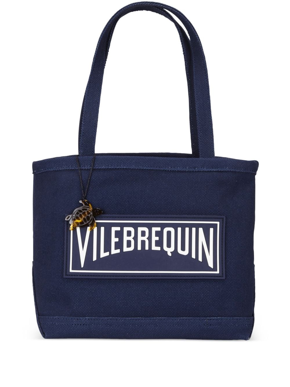 Vilebrequin Logo-appliquéd Cotton Beach Bag In Metallic