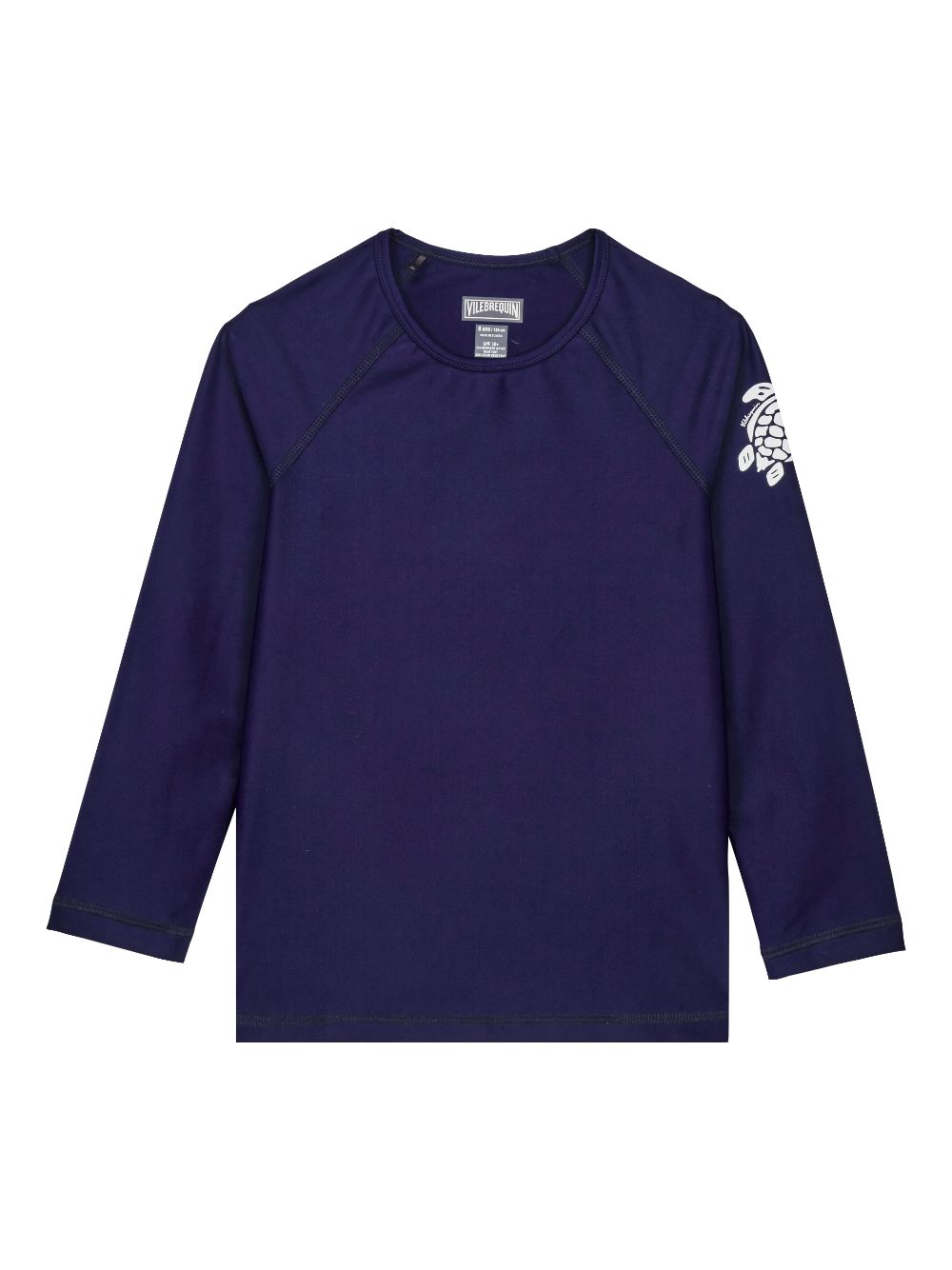 Vilebrequin Kids turtle-motif crew-neck rashguard Blauw