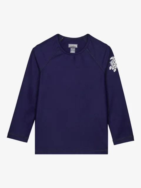 Vilebrequin Kids turtle-motif crew-neck rashguard