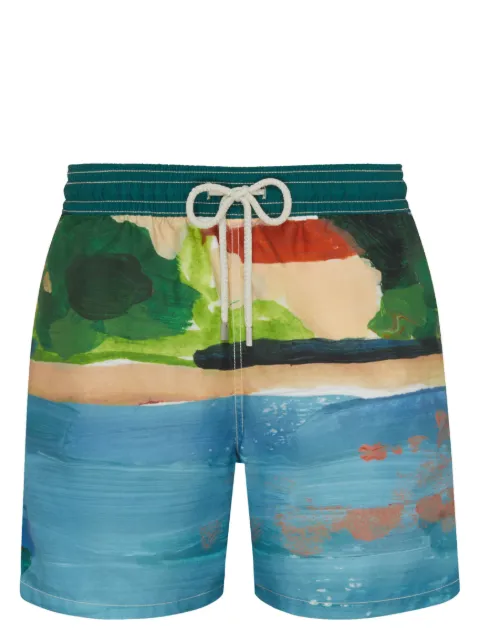 Vilebrequin Moorea abstract-pattern print swim shorts 