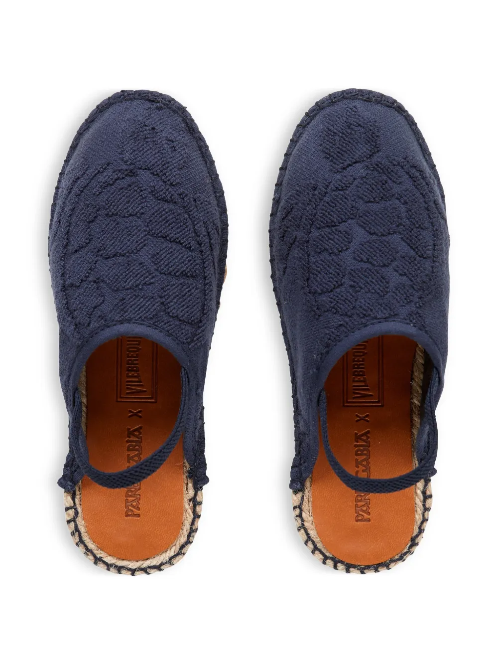 Vilebrequin Kids x Pare Gabia terry espadrilles Blue