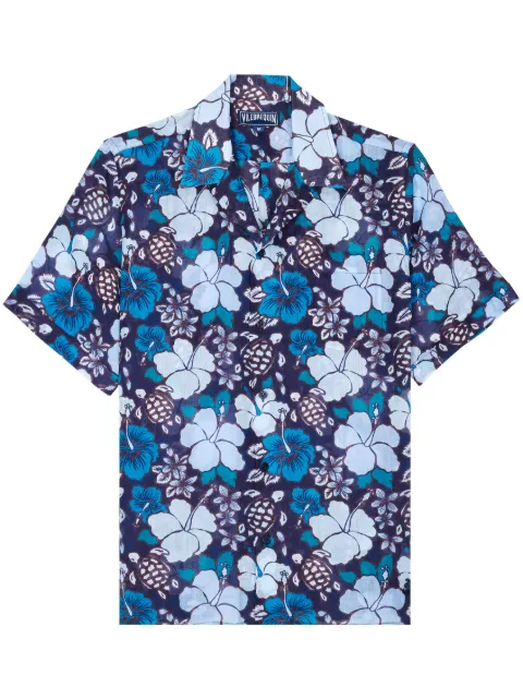 Vilebrequin floral-print short-sleeve shirt