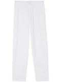 Vilebrequin Terry drawstring straight-leg trousers - White